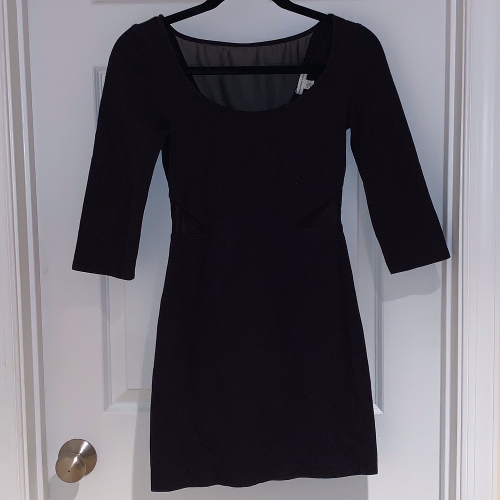AE Sheer Detailed Bodycon Dress